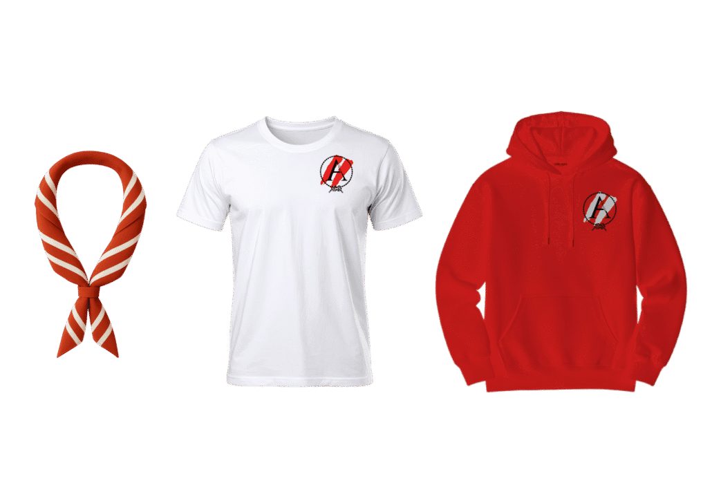 Pañuelo, camiseta y sudadera del Grupo Scout 462 Al-Kazires