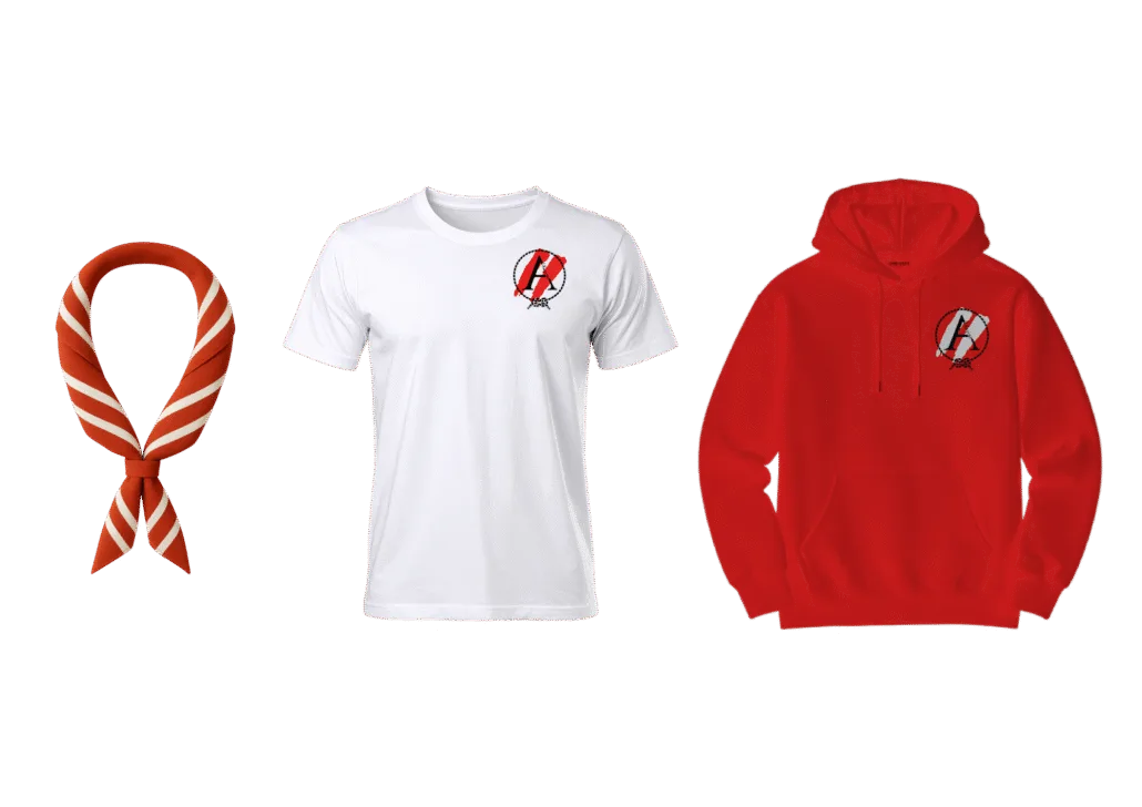Pañuelo, camiseta y sudadera del Grupo Scout 462 Al-Kazires